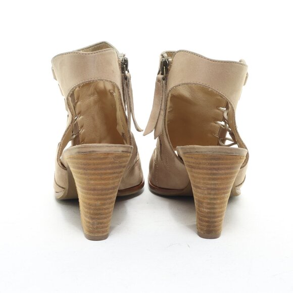 Paul Green Sabrina Leather Open Toe Heeled Sandal Women's UK6.5 US9 EU40 Cream - Picture 9 of 16